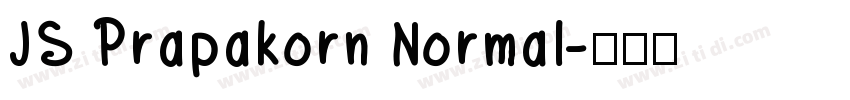 JS Prapakorn Normal字体转换
